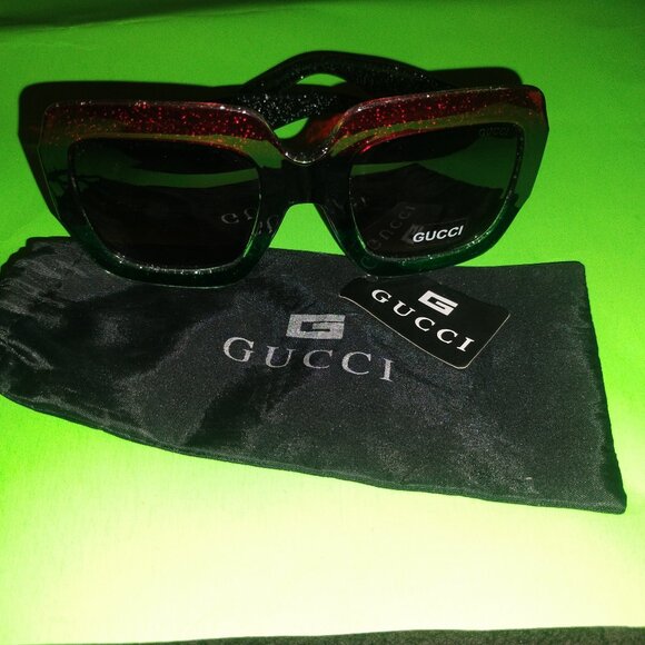 GUCCI SUNGLASSES SPARKLY - Picture 1 of 16
